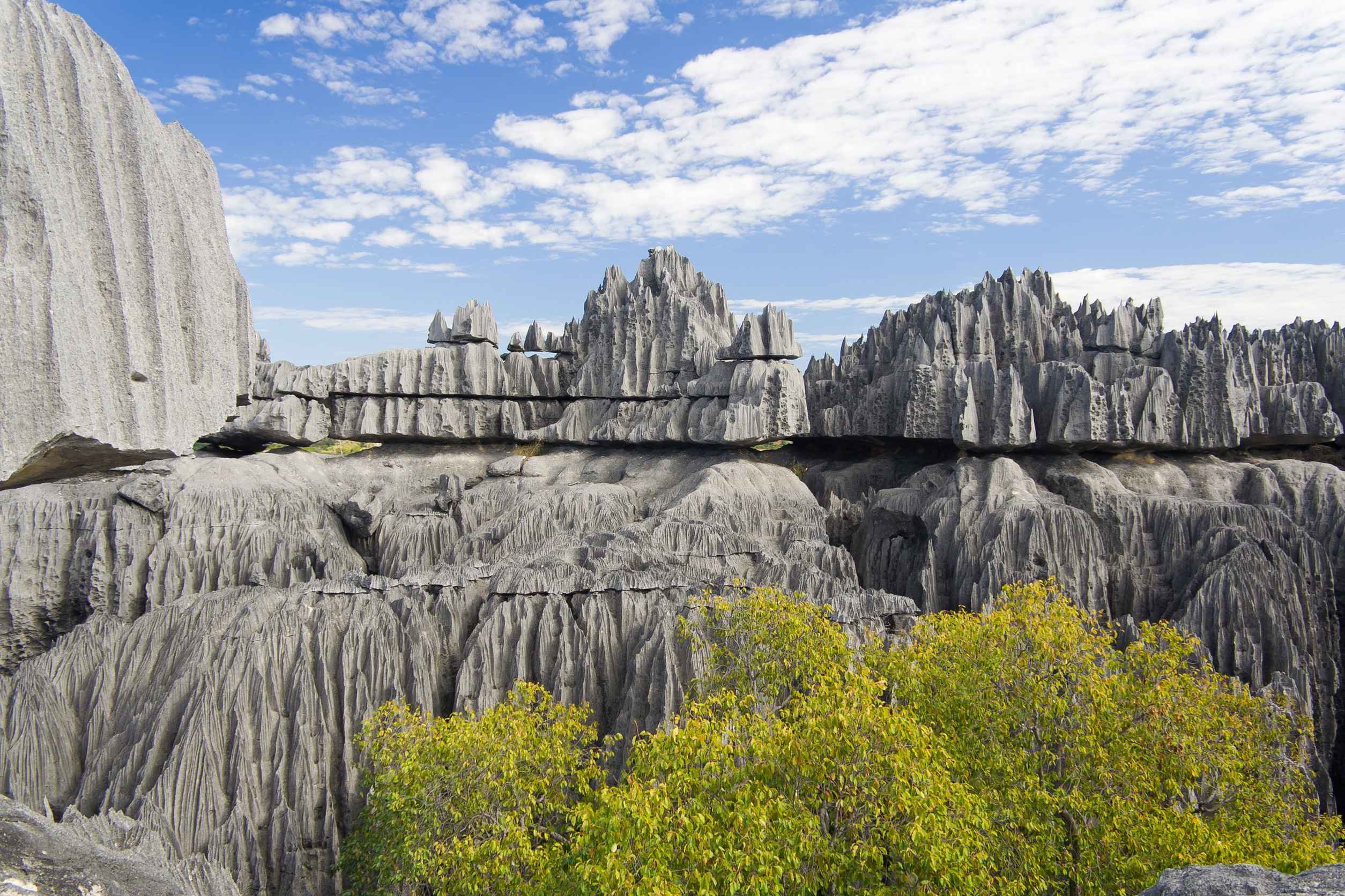 Limestone formations in Tsingy, Madagascar