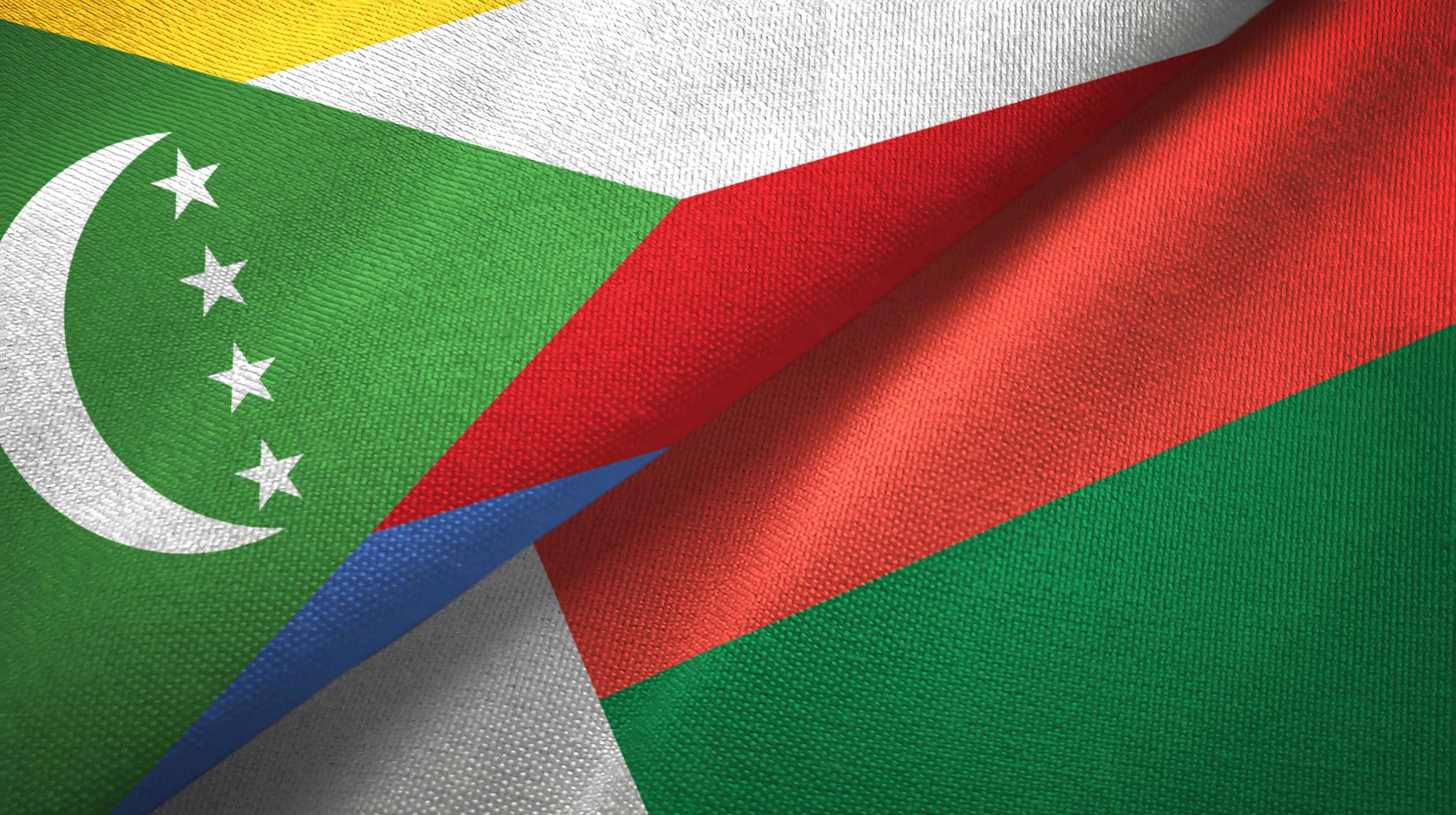 Madagascar And Comoros Flag Together
