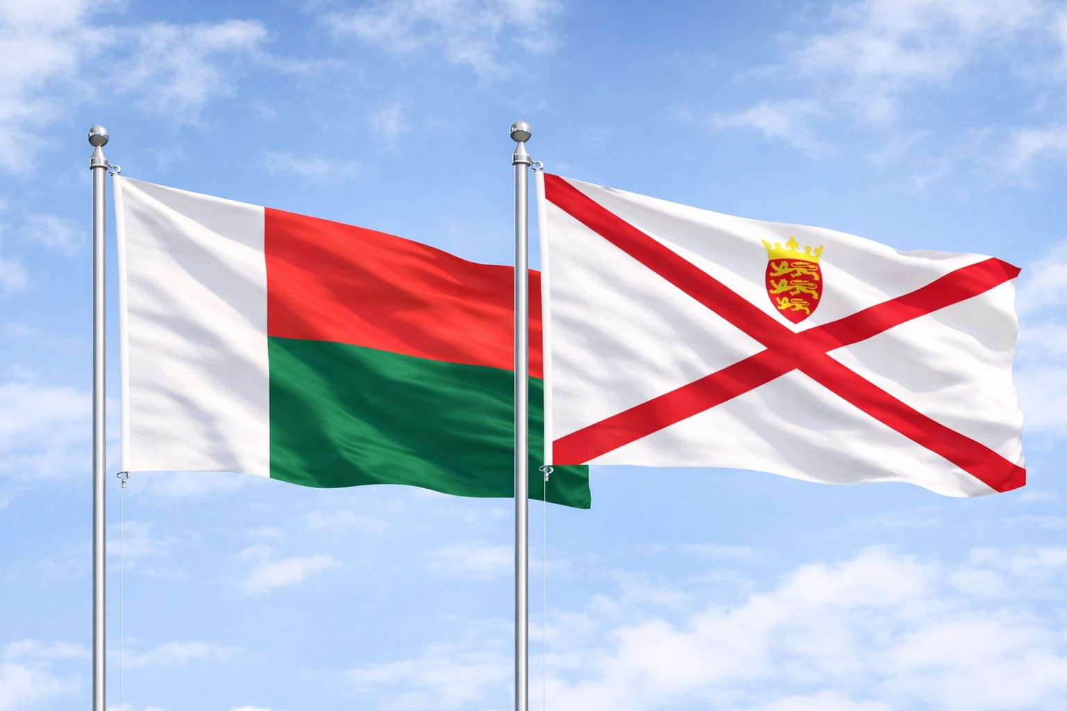 Madagascar Flag And Jersey Flag