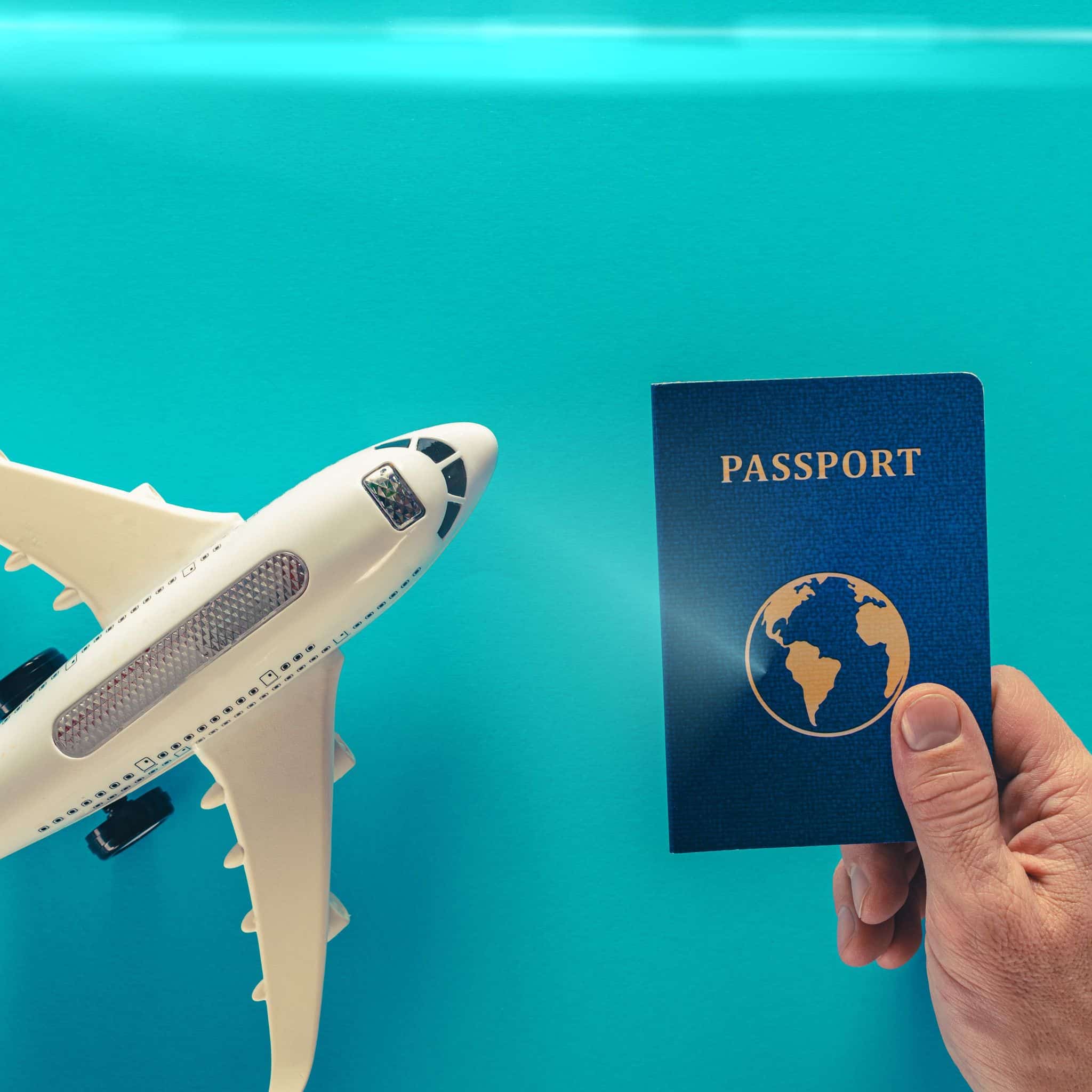 Man Holding A Passport