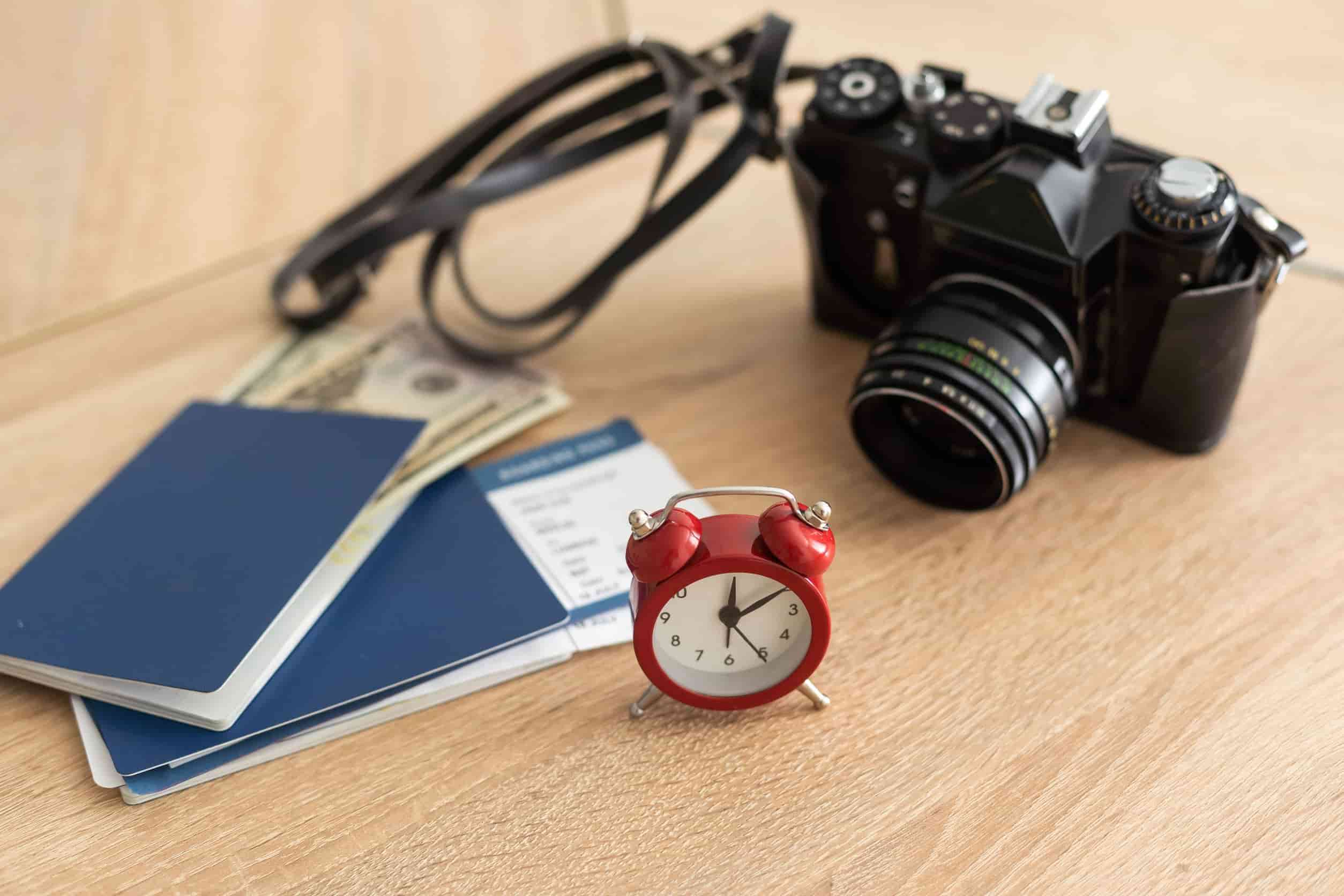 Passport Tickets And Camera
