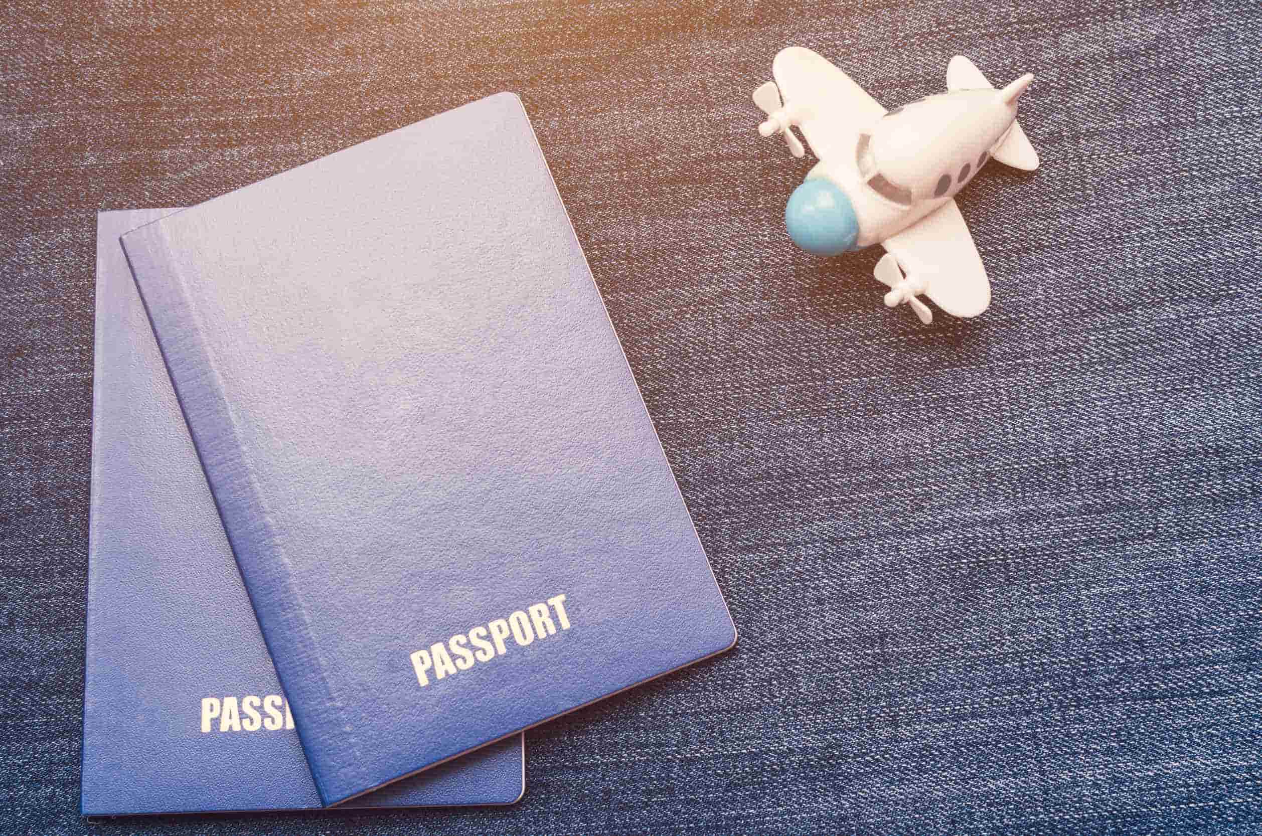 Passport With Aeroplane